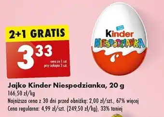 Biedronka Jajko Kinder Niespodzianka 20 g oferta