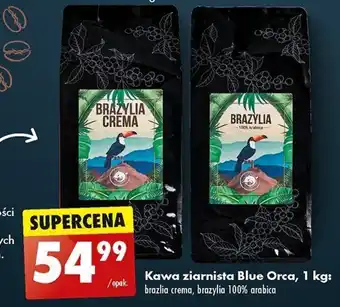 Biedronka Kawa ziarnista Blue Orca 1 kg oferta