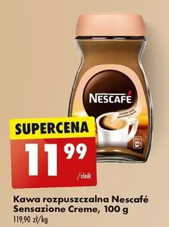 Biedronka Kawa rozpuszczalna Nescafé Sensazione Creme 100 g oferta