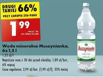 Biedronka Woda mineralna Muszynianka 6x1,5 | oferta