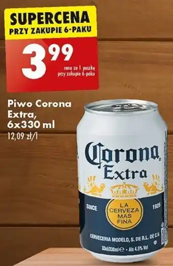 Biedronka Piwo Corona Extra 330 ml oferta