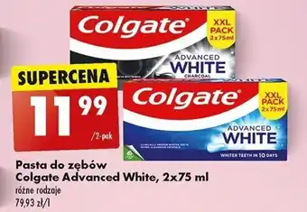 Biedronka Pasta do zębów Colgate Advanced White 2x75 ml oferta