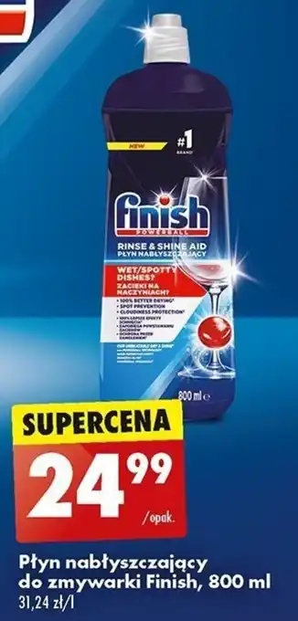 Biedronka Płyn nabłyszczający do zmywarki Finish 800 ml oferta