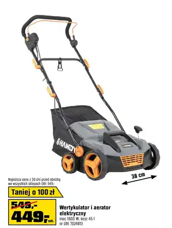 Wertykulator elektryczny Handy WNW1800 2w1