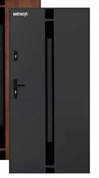 OBI Drzwi zewnętrzne stalowe Silves antracyt 90P oferta