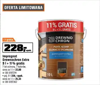 OBI Drewnochron Impregnat Extra powłokotwórczy palisander 9 l oferta