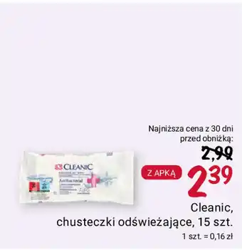 Rossmann Cleanic, chusteczki odświeżające, 15 szt. oferta
