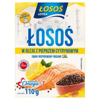 Stokrotka Łosoś Ustka Łosoś w oleju z pieprzem cytrynowym 110 g oferta