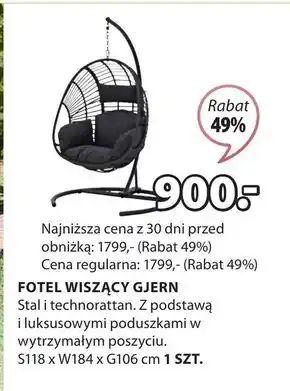 Fotel wiszący XO