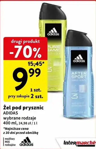 Intermarche Żel pod prysznic ADIDAS 400ml oferta