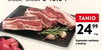 Intermarche Szponder wołowy z kością 1kg oferta