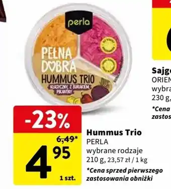 Intermarche Hummus Trio PERLA 210g oferta