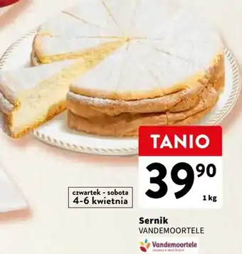 Intermarche Sernik VANDEMOORTELE 1kg oferta