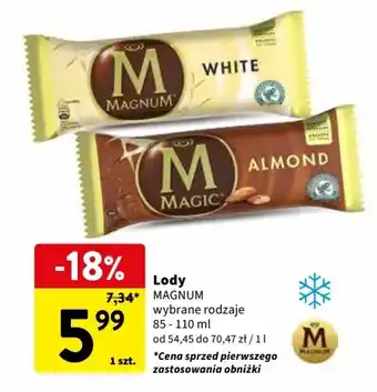 Intermarche Lody MAGNUM 85-110ml oferta