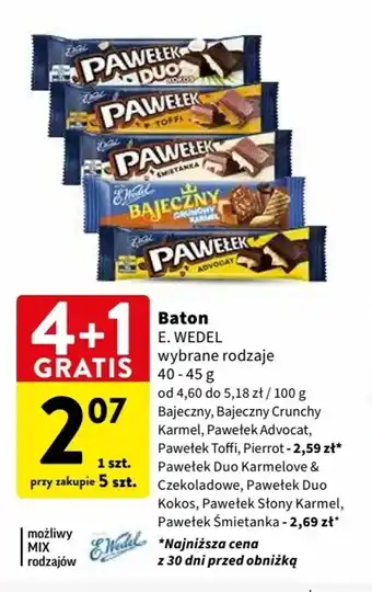 Intermarche Baton E. WEDEL 40-45g oferta