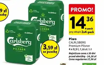 Intermarche Piwo CALRLSBERG Premium Pilsner 4 x 0,5 l oferta