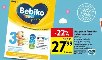 Intermarche Odżywcza formuła na bazie mleka BEBIKO 600g oferta