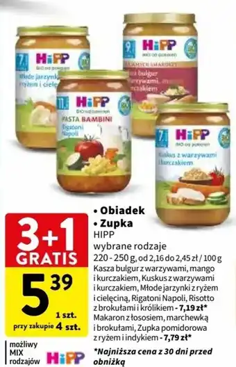 Intermarche Obiadek / Zupka HIPP 220-250g oferta