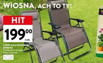 Leżak pozycjonowany stalowy