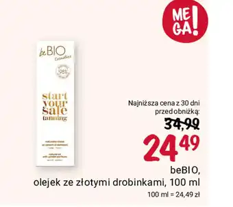 Rossmann beBIO, olejek ze złotymi drobinkami, 100 ml oferta