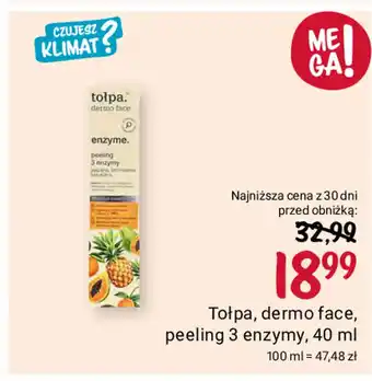 Rossmann Tołpa, dermo face, peeling 3 enzymy, 40 ml oferta