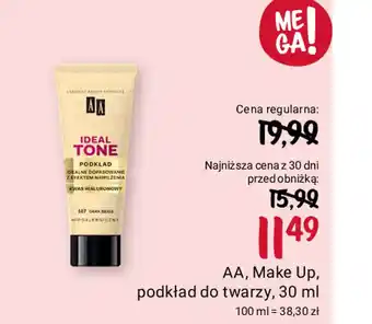 Rossmann AA, Make Up, podkład do twarzy, 30 ml oferta