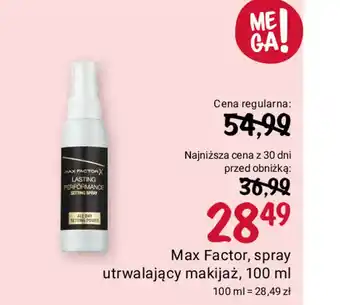 Rossmann Max Factor, spray utrwalający makijaż, 100 ml oferta