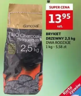 Auchan BRYKIET DRZEWNY 2,5 kg oferta