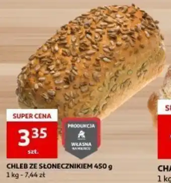 Auchan CHLEB ZE SŁONECZNIKIEM 450 g oferta