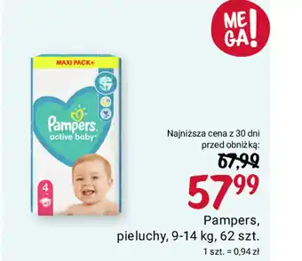 Rossmann Pampers, pieluchy, 9-14 kg, 62 szt. oferta