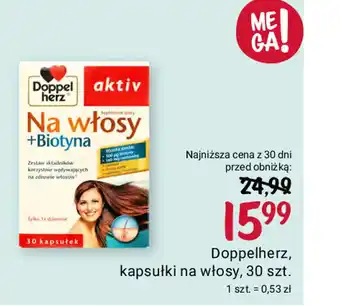 Rossmann Doppelherz, kapsułki na włosy, 30 szt. oferta