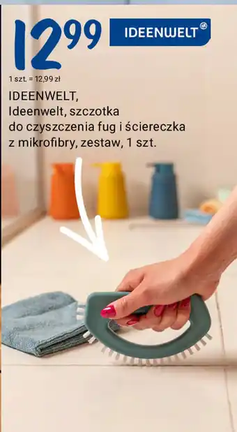 Rossmann IDEENWELT, Ideenwelt, szczotka do czyszczenia fug i ściereczka z mikrofibry oferta