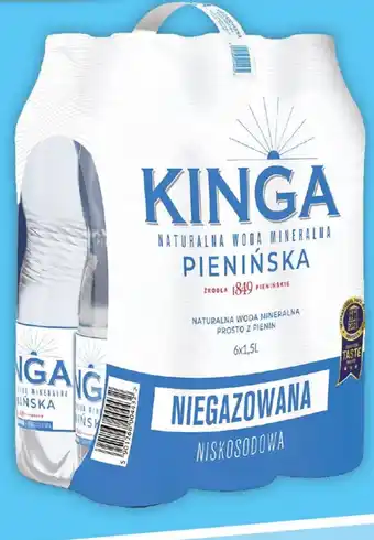 E.Leclerc Naturalna woda mineralna Kinga Pienińska Oshee 6 x 1,5 l oferta