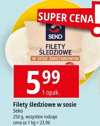 E.Leclerc Filety śledziowe w sosie Seko 250 g oferta
