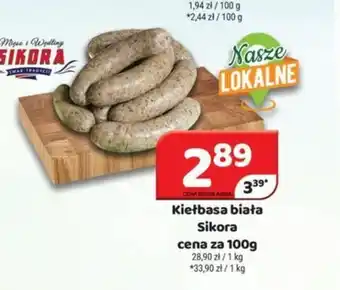 Delfin Kiełbasa biała Sikora 100 g oferta