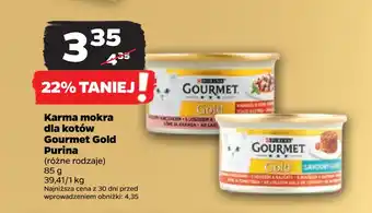 Netto Karma mokra dla kotów Gourmet Gold Purina oferta