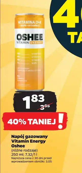 Netto Napój gazowany Vitamin Energy Oshee oferta