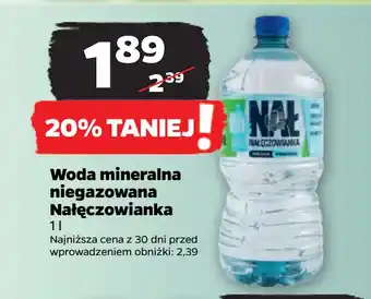 Netto Woda mineralna niegazowana Nałęczowianka oferta