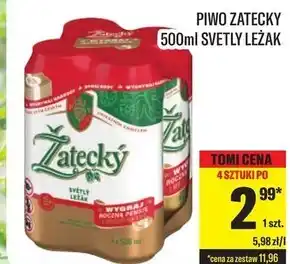 TomiMarkt Žatecký Světlý Ležák Piwo jasne pełne 500 ml oferta