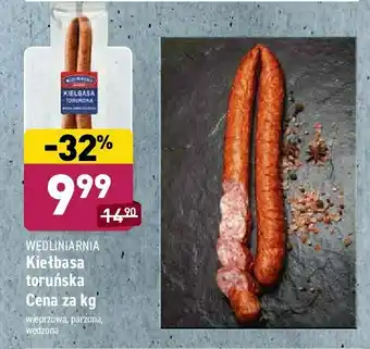 ALDI Kiełbasa toruńska 1 SZT 1 KG oferta