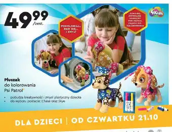 Biedronka Pluszak do kolorowania skye 1 SZT oferta