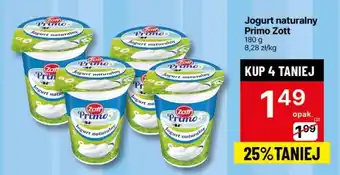 Delikatesy Centrum Jogurt naturalny Primo Zott 180 g oferta