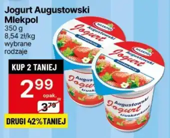 Delikatesy Centrum Jogurt Augustowski Mlekpol 350 g oferta