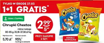 Żabka Chrupki Cheetos 80-85 g oferta