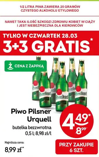 Żabka Piwo Pilsner Urquell 0,5 l oferta