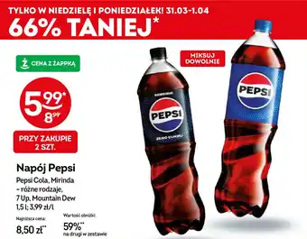 Żabka Napój Pepsi 1,5 l oferta