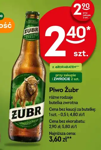 Żabka Piwo Żubr 0,5 l oferta