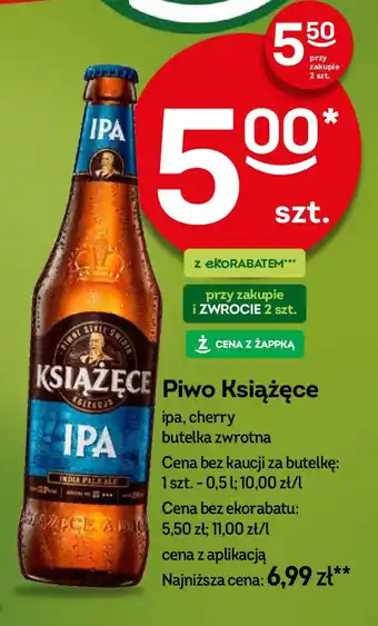 Żabka Piwo Książęce 0,5 l oferta