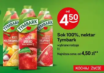 Żabka Sok 100%, nektar Tymbark 1 l oferta