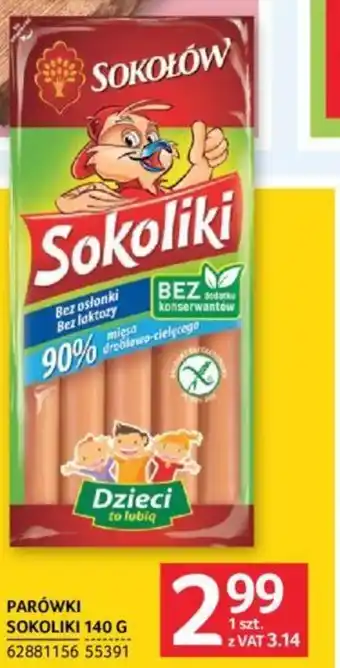 Selgros PARÓWKI SOKOLIKI 140 G oferta
